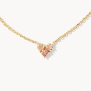 Gold Pink Heart 🩷 Necklace